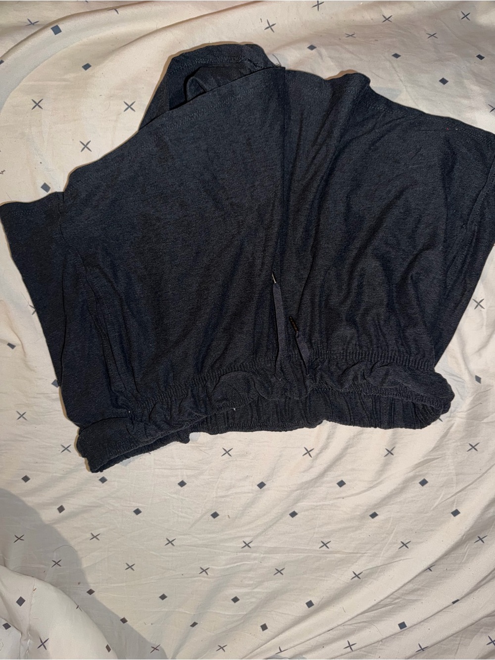 Source Unknown Black Stretch Bandeau with Elastic Hem